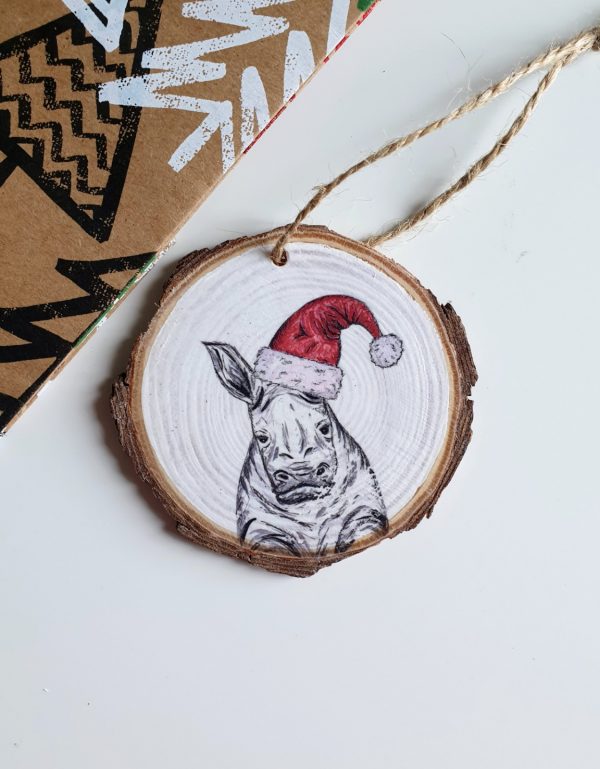 Rhino Christmas decoration
