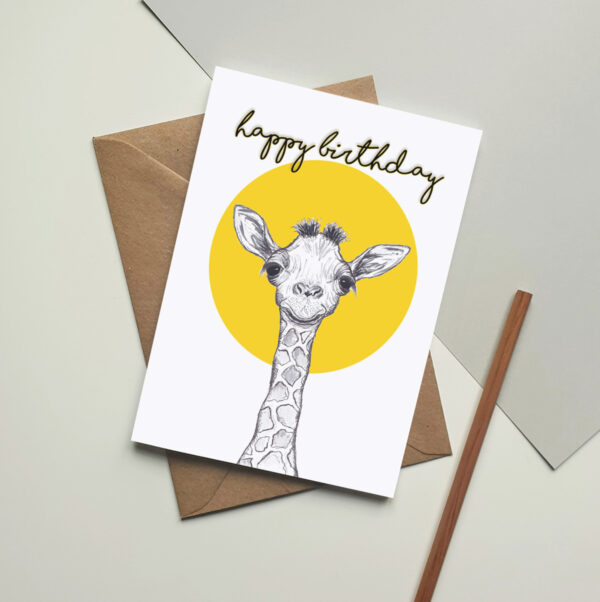 Baby Giraffe card