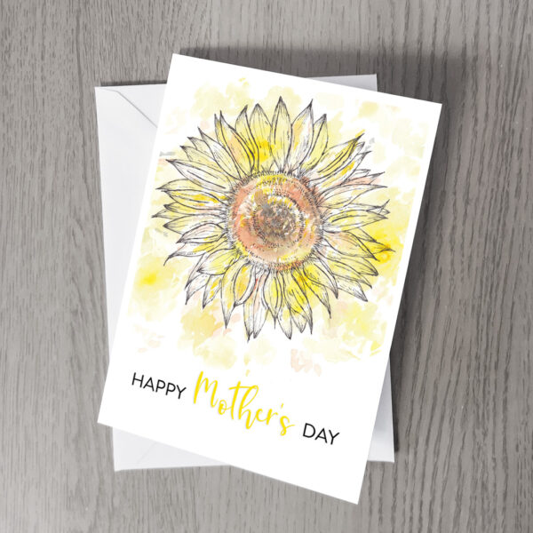 Sunflower mother's day card