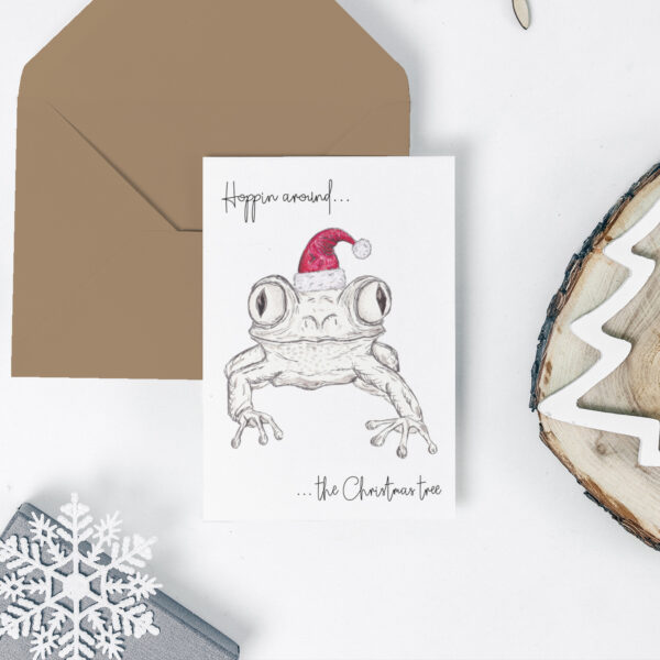 Frog Christmas card