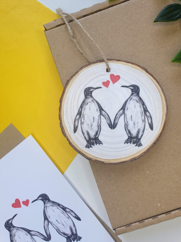 Penguin love keepsake