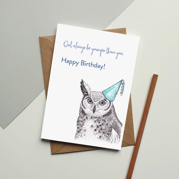 Owl birthday card